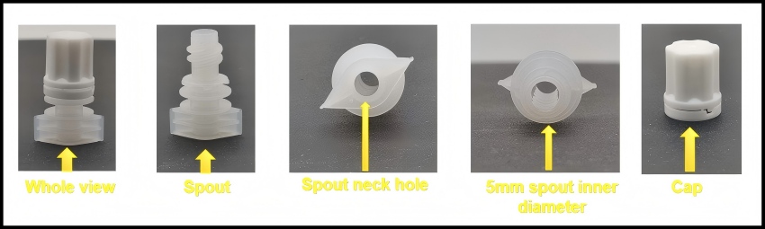 Characteristic of plastic spouts flexible pouches cap (HL050D)
